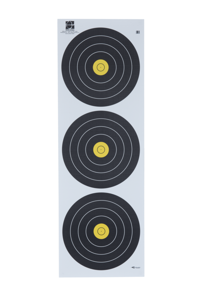 FIELD FACES World Archery 20cm 3-Spot Auflagen