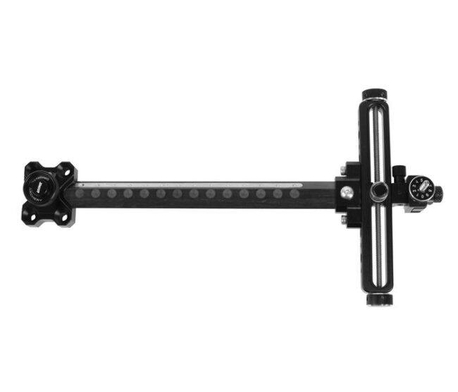 Decut Recurve Visier SIUS-RE CARBON MICRO CLICK RH/LH Schwarz