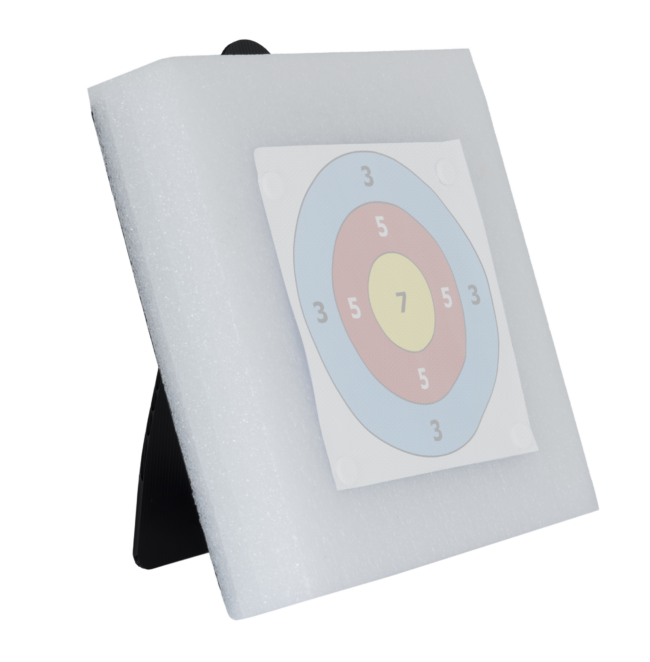 MAXIMAL BLOWGUN FOAM TARGET 30cmx30cmx6cm + Ständer
