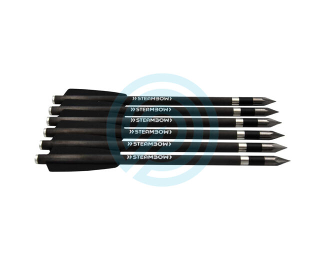 Steambow schwere Carbonpfeile –  Bodkin Set aus 6 Stk.