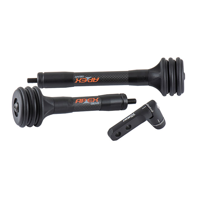APEX GEAR ENDGAME KIT 8"+6" ADJUSTABLE WEIGHT SYSTEM BLACK WITH OUTPOST ADJUSTABLE MOUNT