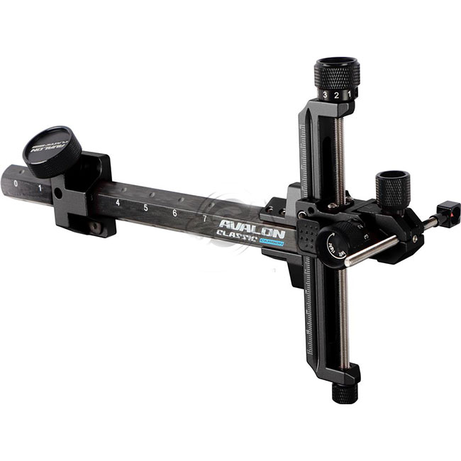 RECURVE SIGHTS CLASSIC CARBON RH ANODIZE BLACK/BLACK